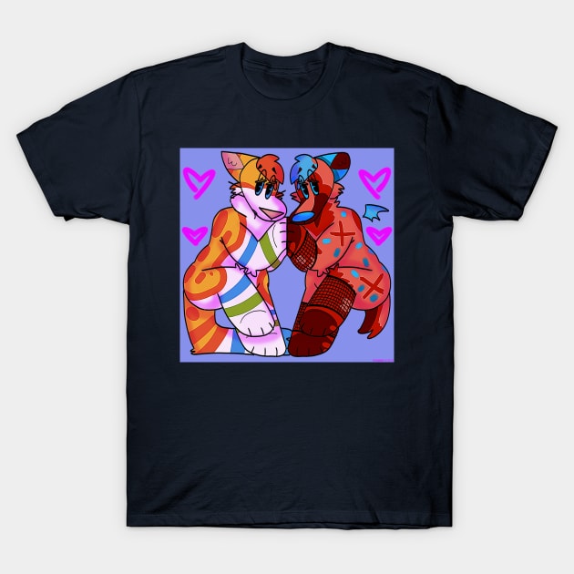 🧡❤ T-Shirt by Crystalpupz